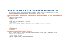 Desktop Screenshot of ethylalcohol.co.nz
